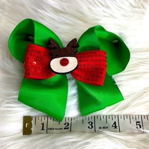 Girls kids child Holiday Christmas Hair Bow Hair accessory